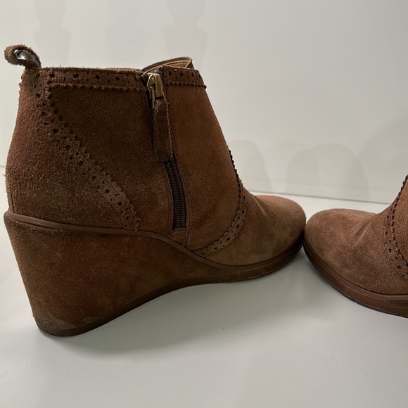 Draco Sarto brown|tan wedge ankle bootie - Picture 9 of 9